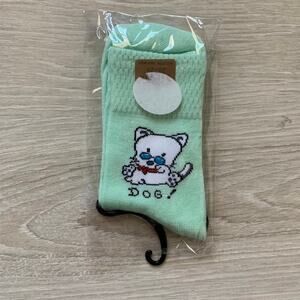 Vintage crew dog socks